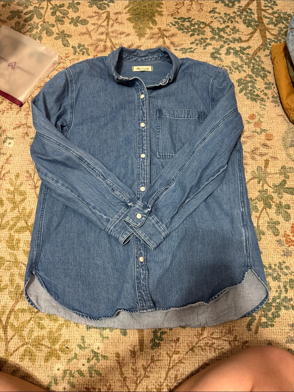 Madewell Light Blue Denim Button-Down Shirt